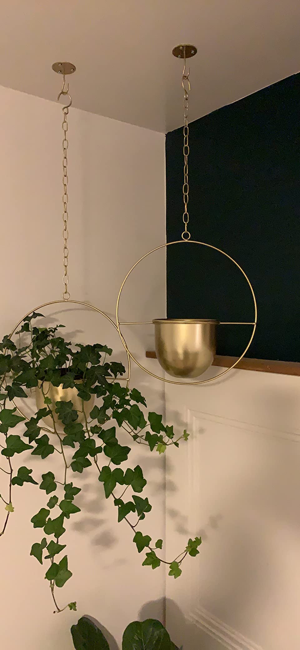 Buy Now Modern Metal Hanging Planters with 6 inch Pot Online | Shineloha