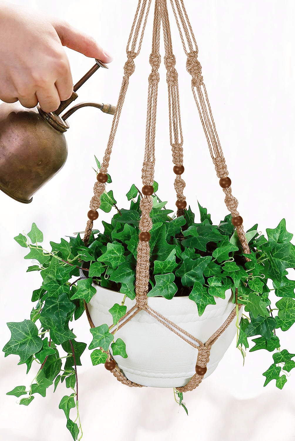 Buy Now Macrame Cotton Plant Hanger for Extra Large Plant Online