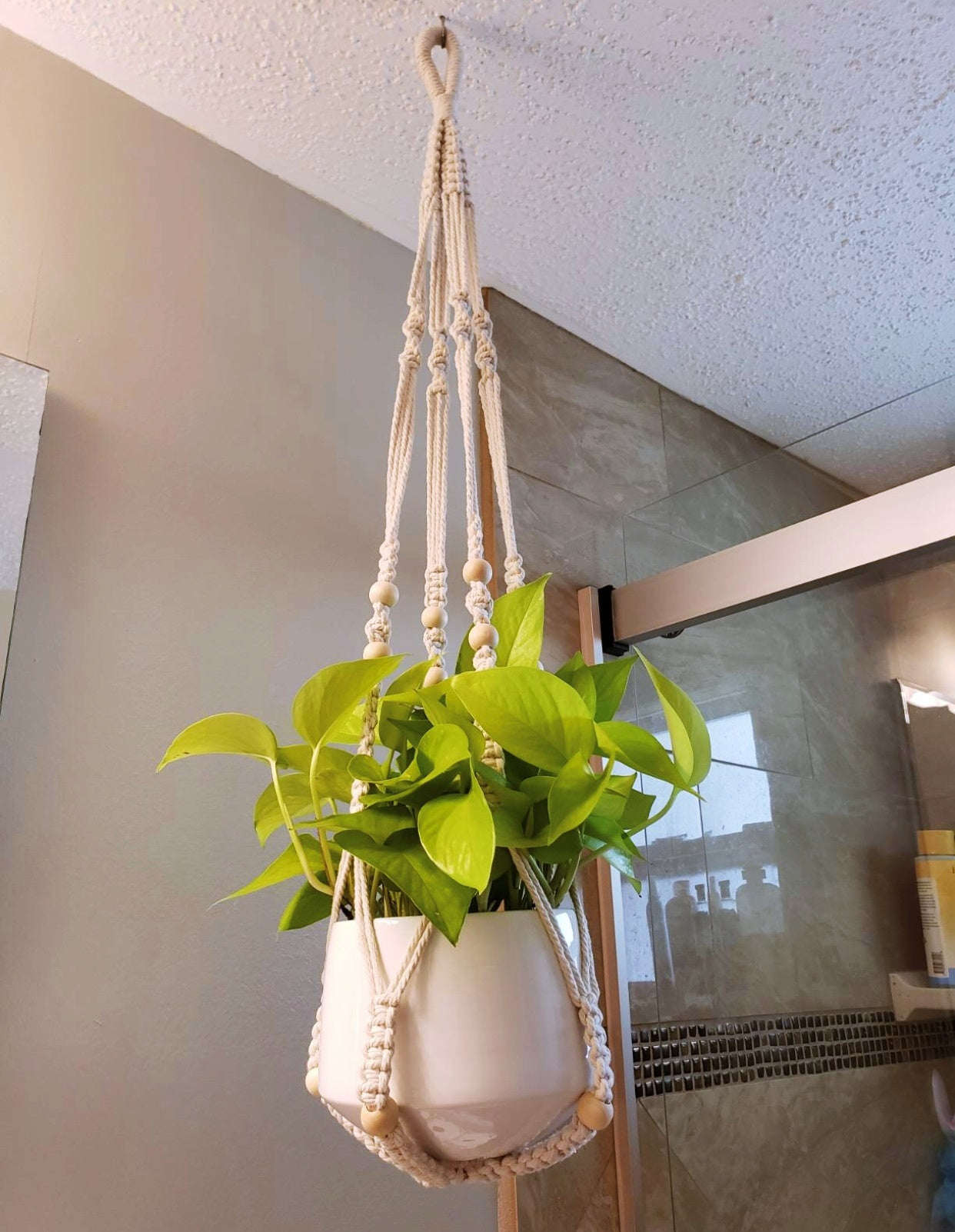 Buy Now Macrame Cotton Plant Hanger for Extra Large Plant Online