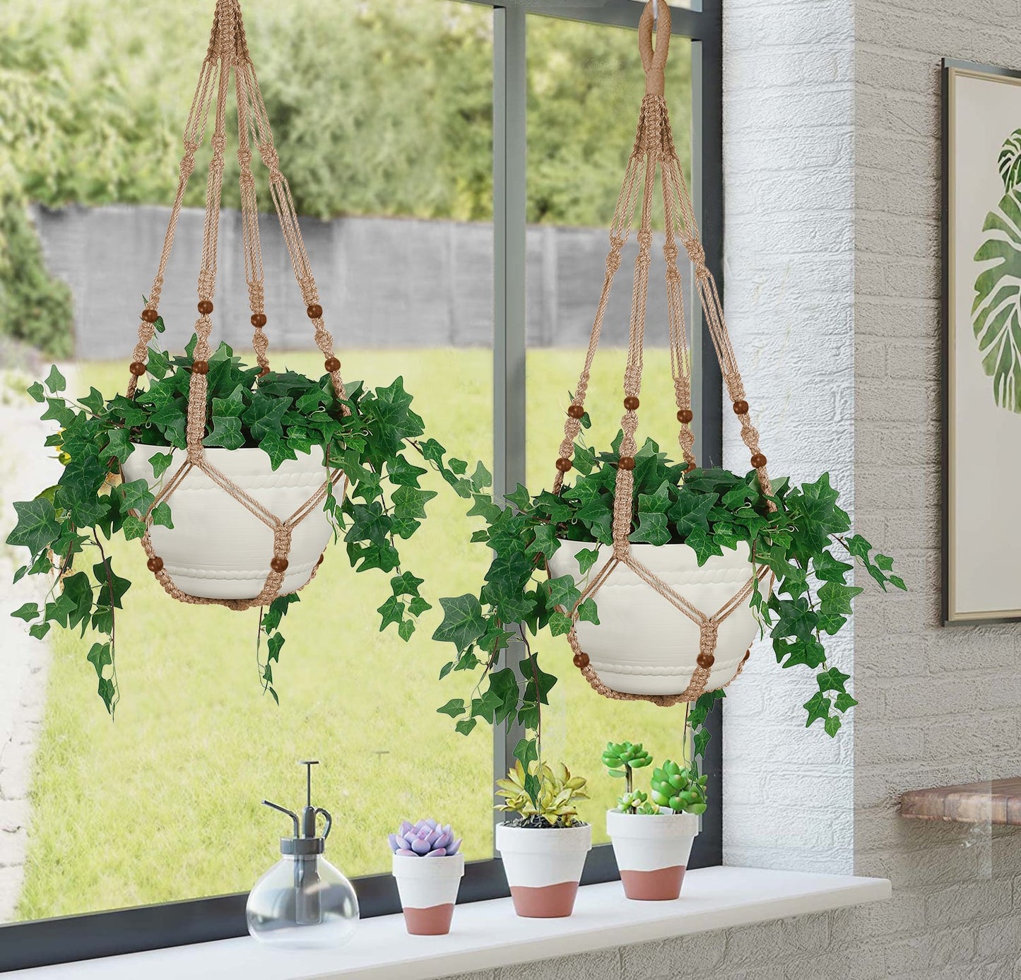 Buy Now Macrame Cotton Plant Hanger for Extra Large Plant Online