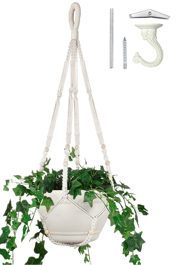 Buy Now Macrame Cotton Plant Hanger for Extra Large Plant Online